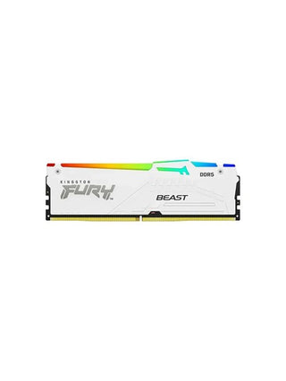 KINGSTON ذاكرة وصول عشوائي FURY Beast DDR5 RGB أبيض 16 جيجابايت 32 جيجابايت 6000 5600 ميجا هرتز لسطح المكتب AMD Intel معالج وحدة المعالجة المركزية وذاكرة لوحة الأم 1.1 فولت