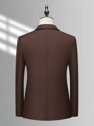 Manfinity Mode للرجال قطعة واحدة ياقة مطوي جاكيت & قطعة واحدة بنطلون بدلة