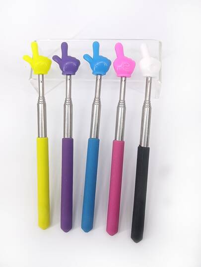 أدوات مكتبية ومدرسية عصا مدرسية تعليمية ممتدة مصنوعة من الفولاذ المقاوم للصدأ قطعة واحدة, عصا تمددية قابلة للسحب تليسكوبية للفصول الدراسية والمنزل