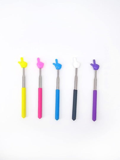 أدوات مكتبية ومدرسية عصا مدرسية تعليمية ممتدة مصنوعة من الفولاذ المقاوم للصدأ قطعة واحدة, عصا تمددية قابلة للسحب تليسكوبية للفصول الدراسية والمنزل