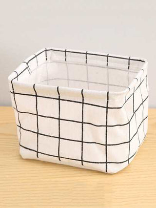 سلة غسيل قطعة واحدة ، سلة تخزين على المكتب لحفظ الأشياء المتنوعة وعلب تنظيم المستلزمات والكتب والمستحضرات والملابس الداخلية والقرطاسية ، سلة غسيل للعودة إلى المدرسة