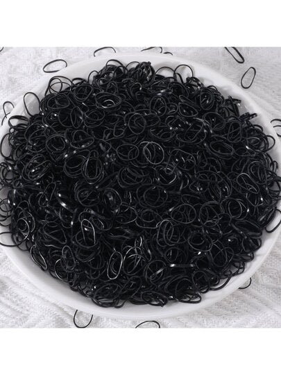 500 حلقة شعر مطاطية صغيرة يمكن التخلص منها للاستخدام اليومي للفتيات