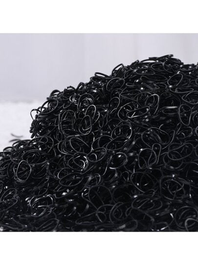 500 حلقة شعر مطاطية صغيرة يمكن التخلص منها للاستخدام اليومي للفتيات