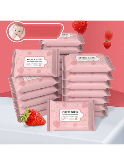 50 قطعة / 100 قطعة منديل محمول صغير بجوهر فيتامين سي بدون رائحة ، للطلاب والأطفال والموظفين ، المطبخ والحمام والمنزل ، المستلزمات المنزلية