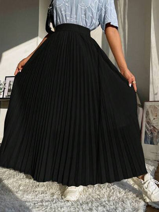 Mulvari تنورة طويلة على شكل طيات مظهر واحد