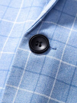 Manfinity Mode جاكيت طباعة مربع النقش زر احادي للرجال