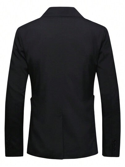 Manfinity Mode جاكيت زر احادي قطعة واحدة للرجال