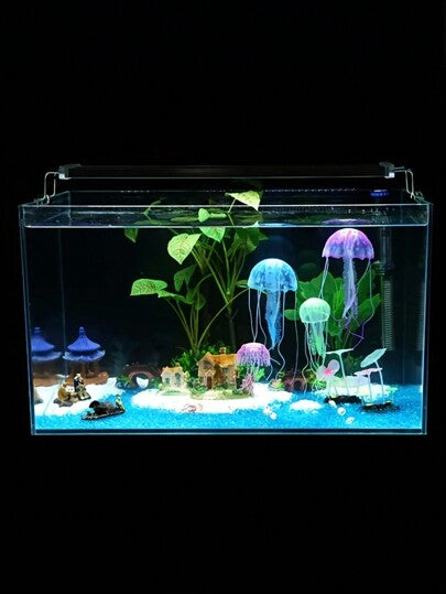 قطعة واحدة من الزينة التزيينية للأحواض المائية للجليد الصناعي المضيء من السيليكون