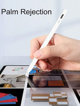 أثاث مكتبي قلم لمس متوافق مع أقلام Apple iPad ، شحن سريع ، مع رفض راحة الكف ، حساسية الميل ، يعمل مع أجهزة iPad Air 3/4/5/6 ، iPad Mini 5/6/7 ، iPad 6/7/8/9/10/11 ، iPad Pro 11" ، iPad Pro 12.9" باللون الأبيض