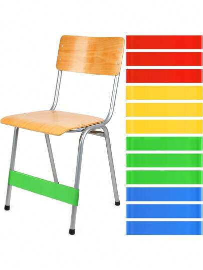 أدوات مكتبية ومدرسية 4قطع أشرطة شد مرنة للقدم القلقة، أشرطة إغاثة من الإجهاد من اللاتكس السميك للكراسي الصفية، قابلة للاستخدام في الفصول الدراسية في عيد الميلاد