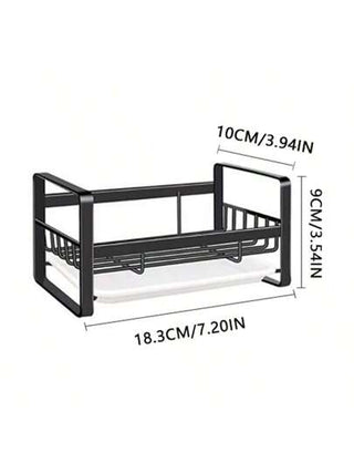 صندوق مزود تنظيم حوض المطبخ ، حامل إسفنج للحوض المضاد للانزلاق لبالمطبخ ، حامل صابون إسفنجي سيليكوني مع صينية تصريف لتجفيف الإسفنجة والفرشاة والصابون