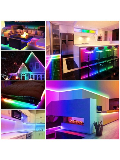 شريط إضاءة نيون RGB تحت الأشعة تحت الحمراء، شريط إضاءة LED سيليكون مرن، مصباح جو مقاوم للماء بريموت لاسلكي، إضاءة متغيرة الألوان لأعياد الميلاد والديكور الداخلي والخارجي، بطول 1م/2م/3م/4م/5م