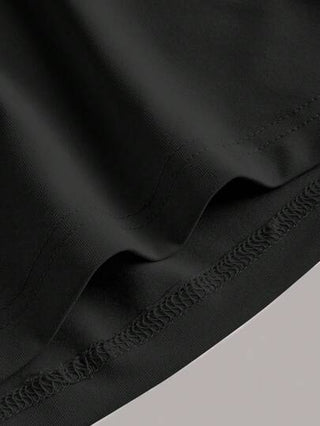 EZwear فستان تانك موحدة اللون خصر مكشكش