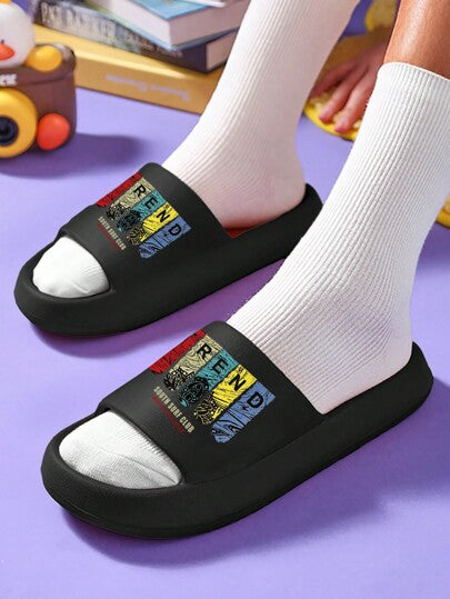 X شبشب Eva مطبوع بنقشة عصرية للرجال ، مناسب للاستخدام في الداخل والخارج ، والشاطئ، والانتعاش والفعاليات الترفيهية اليومية