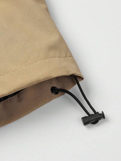 Manfinity Homme معطف كنزة رياضية بطبعة حرفية وسحاب للرجال بفتحة رأس مع جيوب ولون مقسوم، بأكمام طويلة والدافئة، مناسب هدايا الأصدقاء والأزواج والأصدقاء الأعزاء