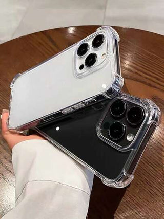 حافظة هاتف شفافة من مادة Tpu (سُمك 2.8 ملم) متوافقة مع هواتف Iphone 11/12/13/14 Pro Max، Xs، Xr، 7 Plus، 8 Plus، Se 2؛ مع تصميم فتحة كبيرة لمنع السقوط