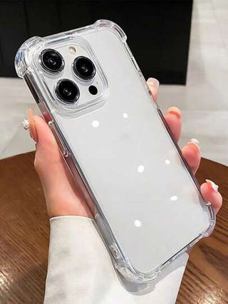 حافظة هاتف شفافة من مادة Tpu (سُمك 2.8 ملم) متوافقة مع هواتف Iphone 11/12/13/14 Pro Max، Xs، Xr، 7 Plus، 8 Plus، Se 2؛ مع تصميم فتحة كبيرة لمنع السقوط