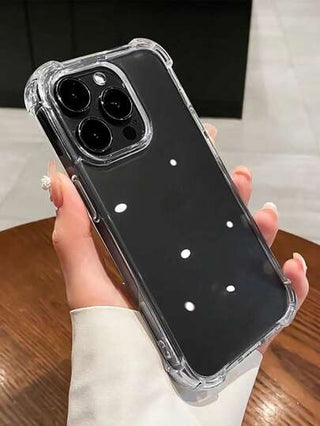حافظة هاتف شفافة من مادة Tpu (سُمك 2.8 ملم) متوافقة مع هواتف Iphone 11/12/13/14 Pro Max، Xs، Xr، 7 Plus، 8 Plus، Se 2؛ مع تصميم فتحة كبيرة لمنع السقوط