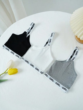 Shein Underwear&Sleepwear Basics رياضة البرازيلي المكشوفة 3 حبات يوغا ، رياضة البرازيلية الرياضية