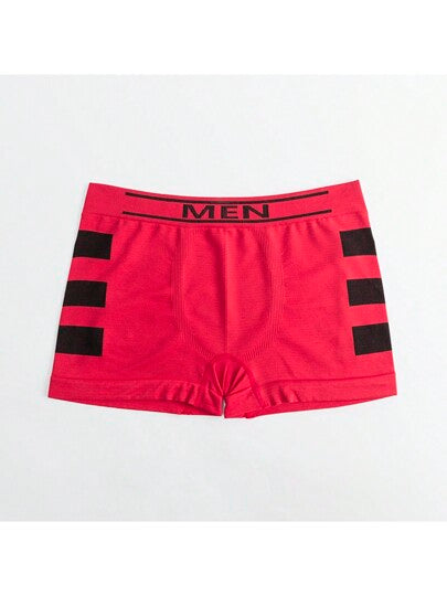 ملخص بوكسر طبع حرف الرجالي 6قطع/طقم بألوان متعددة