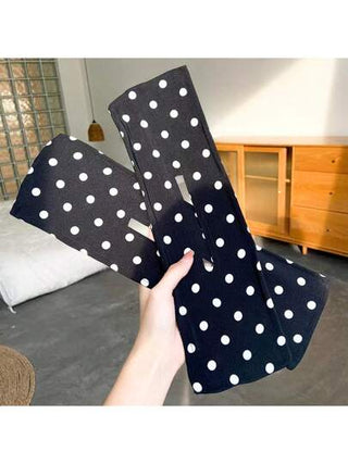 مشبك تويست لربط الشعر للسيدات بنقشة النقط البولكا قطعة واحدة