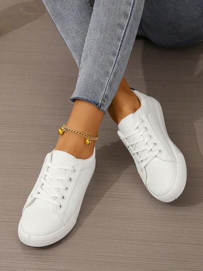 للنساء كاجوال حذاء رياضي , الجديد موضة أبيض حذاء رياضي , كل المطابقة للنساء أحذية مسطحة