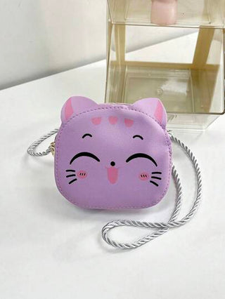 حقيبة كتف مصغرة لطيفة من الجلد الصناعي بسحاب للنساء الصغيرات قطعة واحدة تناسب الاستخدام اليومي طوال الأشهر