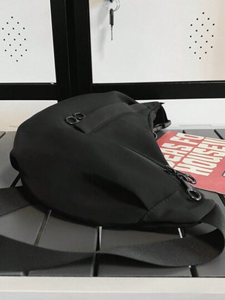 حقيبة كتف نايلون خفيفة الوزن ذات لون سادة، مناسبة للجامعة والسفر والعمل، حقيبة رسول الطالبات وحقيبة أعياد المولد وحقيبة عطلات الرحلات والتخييم، هدية مناسبة للآباء والأزواج، حقيبة محمولة على الجسم