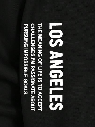 Manfinity RebelGame هودي بطباعة أحرف للرجال