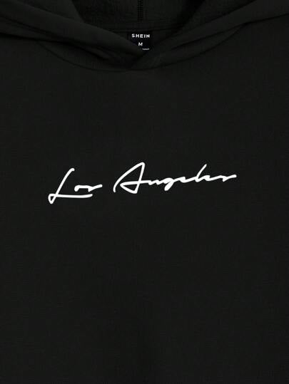 Manfinity RebelGame هودي بطباعة أحرف للرجال