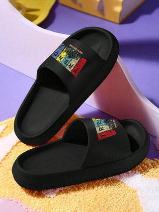 X شبشب الجديد الصيف زوج منزل ارتداء مانع للانزلاق الموضة نعل سميك للرجال الى خارجي استخدامرمضان