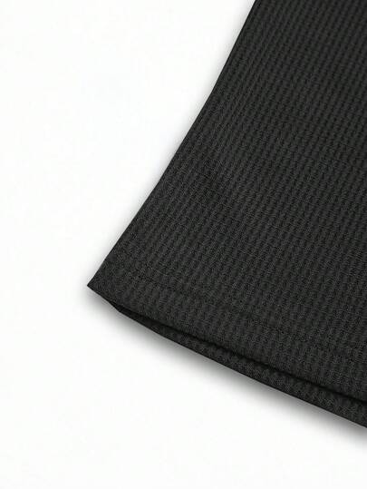 Manfinity Homme قميص رجالي بأزرار أمامية بأكمام طويلة، خريف