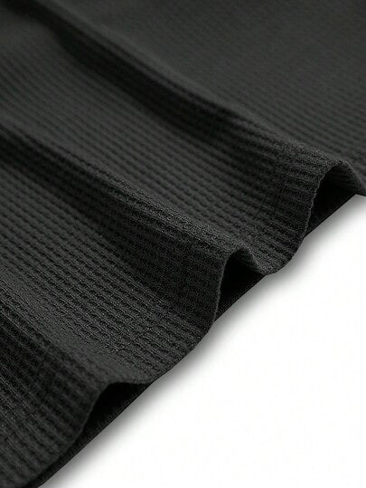 Manfinity Homme قميص رجالي بأزرار أمامية بأكمام طويلة، خريف