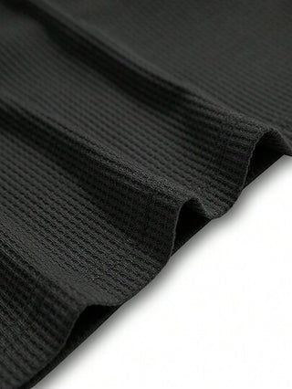 Manfinity Homme قميص رجالي بأزرار أمامية بأكمام طويلة، خريف