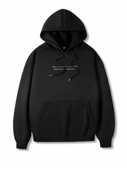 Manfinity EMRG هودي رجالي بطباعة تماثيل، جرافيك، أكمام طويلة، هدية للحبيب