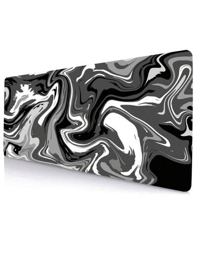 1 قطعة حصيرة فأرة للألعاب ضد الانزلاق بنقشة مقسمة اللون، متوفرة بـ4أحجام