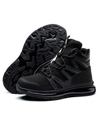 UMBURLLY أحذية عمل للرجال مزودة بنقاط فولاذية للسلامة، نعل كامل مبطن بالهواء مع كيفلار مقاوم للسحق والثقب والامتصاص لوقع الصدمات