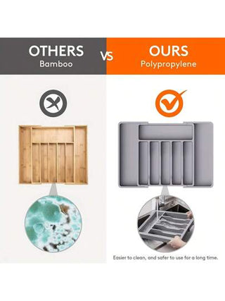 رف تخزين مطبخ متعدد الوظائف، رف تخزين بدرج تمزيقية بلاستيكية صناعية، منظم عيدان الشواء وأدوات المائدة مناسب للحوامل متعددة الأغراض مثل المطابخ والغرف المعيشة، إلخ.