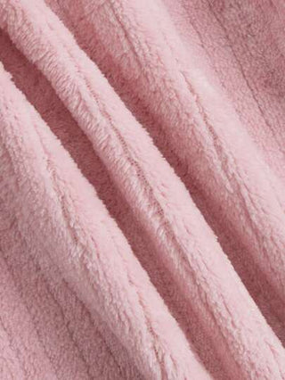 SHEIN جمبسوت قفز نوم شتوية للطفل الرضيع المولود حديثاً مع تصميم أذن ثلاثي الأبعاد وسحاب أمامي