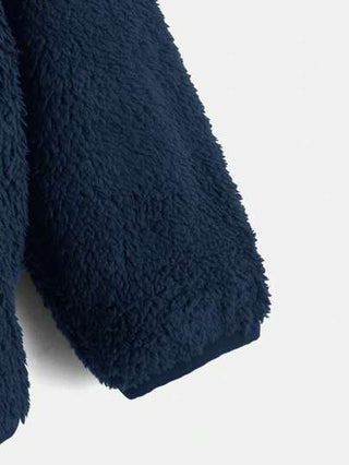 SHEIN جاكيت تيدي سستة قبعة ولد طفل