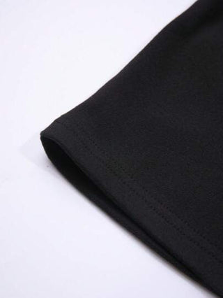 Manfinity Homme بلوزة رجالية برقبة عالية مبطنة بالحرارة بأكمام طويلة سادة ، للخروج مع الأصدقاء