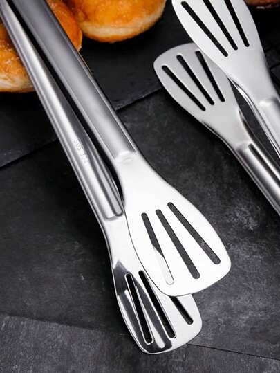 1 قطعة مشبك طبخ من الفولاذ المقاوم للصدأ ذو ثلاثة خطوط للطبخ والخبز، أداة مطبخ، هدية عيد الميلاد