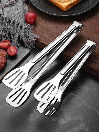 1 قطعة مشبك طبخ من الفولاذ المقاوم للصدأ ذو ثلاثة خطوط للطبخ والخبز، أداة مطبخ، هدية عيد الميلاد