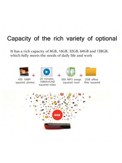 SANDISK قرص صلب ذو واجهة USB ماركة سانديسك بسعة 128GB أو 64GB أو 32GB أو 16GB، محرك الأقراص USB 2.0 عصا الذاكرة USB قابل للماء للهواتف / الأجهزة اللوحية / الحواسيب المحمولة