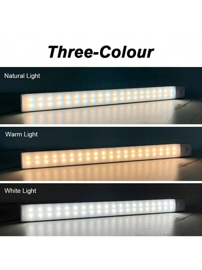 مصباح ليليّ محرّك بالحسّاس الحركة الفائق الرقيق الفضائي لاسلكي Led ليليّ غرفة نوم ديكور الدرج خزانة Usb متجدّد الشحن مطبخ مكشاف