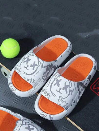 حذاء شبشب رجالي مريح ،نمط كرتوني أنيق