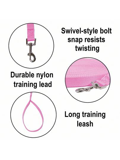 1 قطعة قيادة تدريب صلابة والقدرة للكلاب/الجراء - طول 5م/9م/15م- رائعة للتدريب