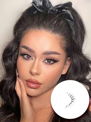Beauty Showme 5 أزواج من رموش العين السفلية الزائفة، مجموعة علوية وسفلية للرموش السفلية والعلوية، مستقيم J قزحية آسيوية ل- رموش المنك الكورية، رموش أفعى، رموش فردية كورية للرموش السفلية، رموش كاذبة صغيرة، رموش أسفل العين ومجموعات من الرموش الفردية،...