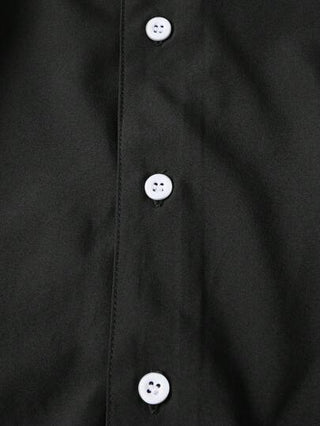 Manfinity ModaGents قميص رجالي فضفاض الخياطة أمامي بزخرفة مطبوعة