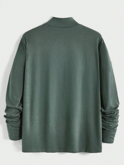 Manfinity NiteLyfe تي شيرت سادة برقبة وهمية للرجال 3 قطع